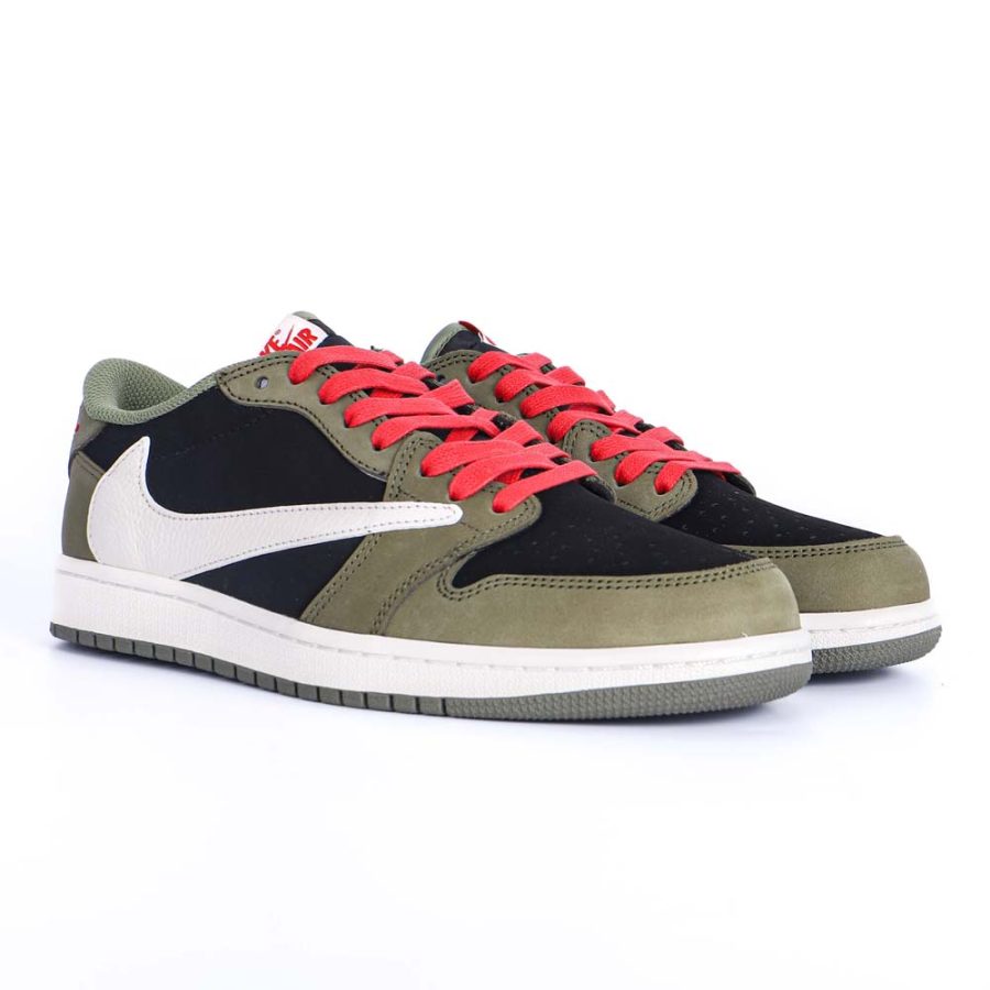 Travis Scott x Air Jordan 1 Low Dark Green - Image 8