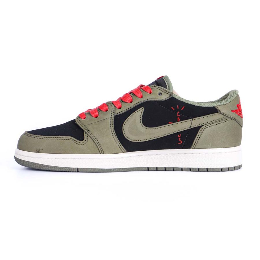 Travis Scott x Air Jordan 1 Low Dark Green - Image 3