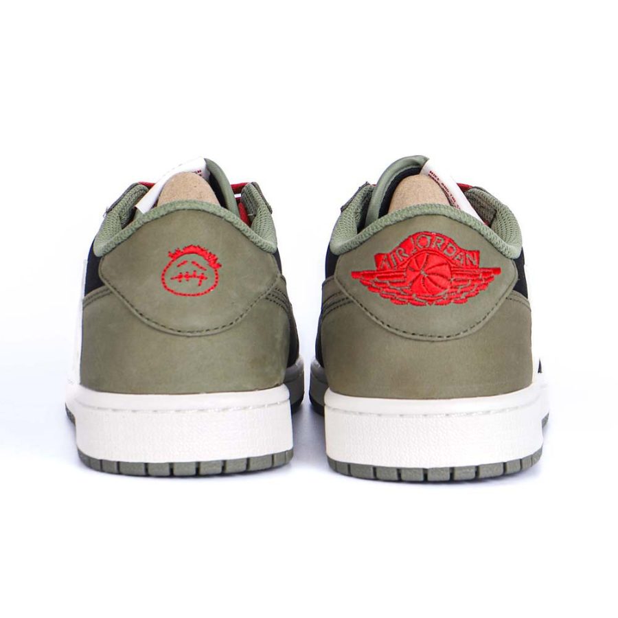 Travis Scott x Air Jordan 1 Low Dark Green - Image 6