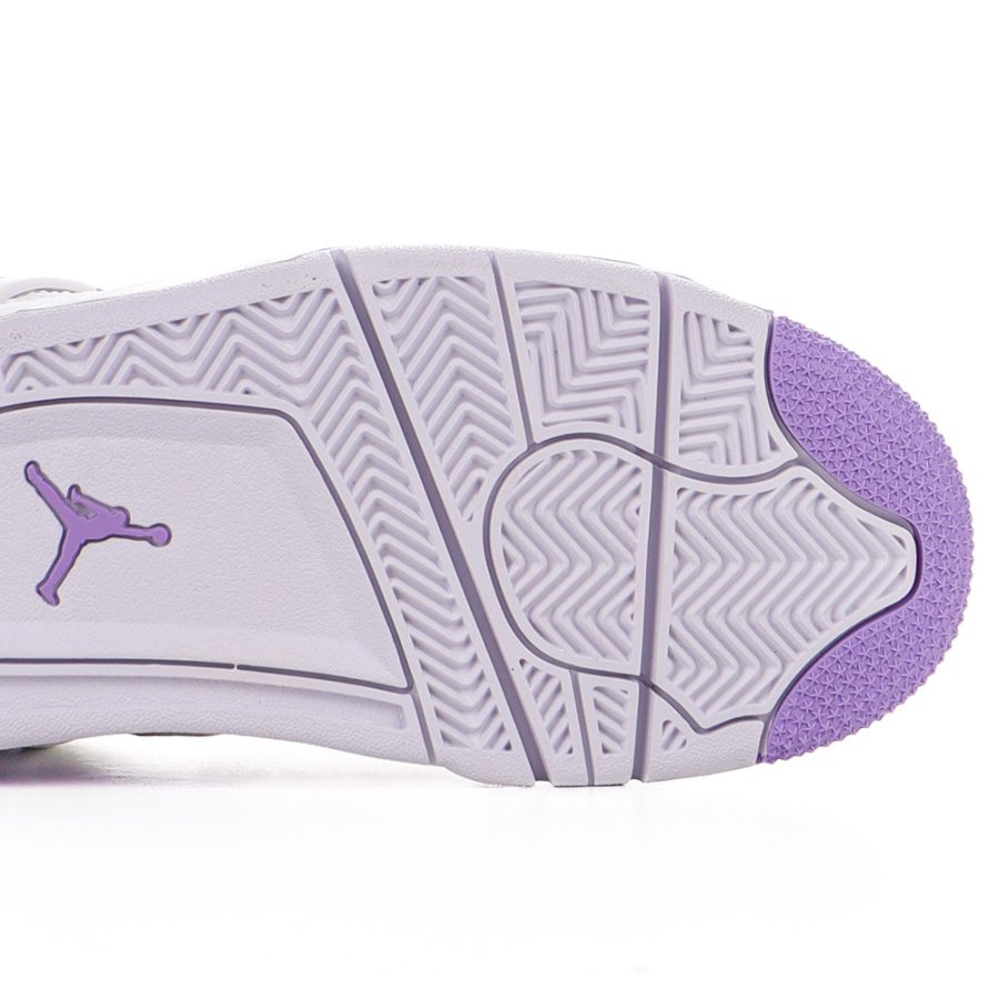 Custom Air Jordan 4 Retro 'White Purple ' - Image 5