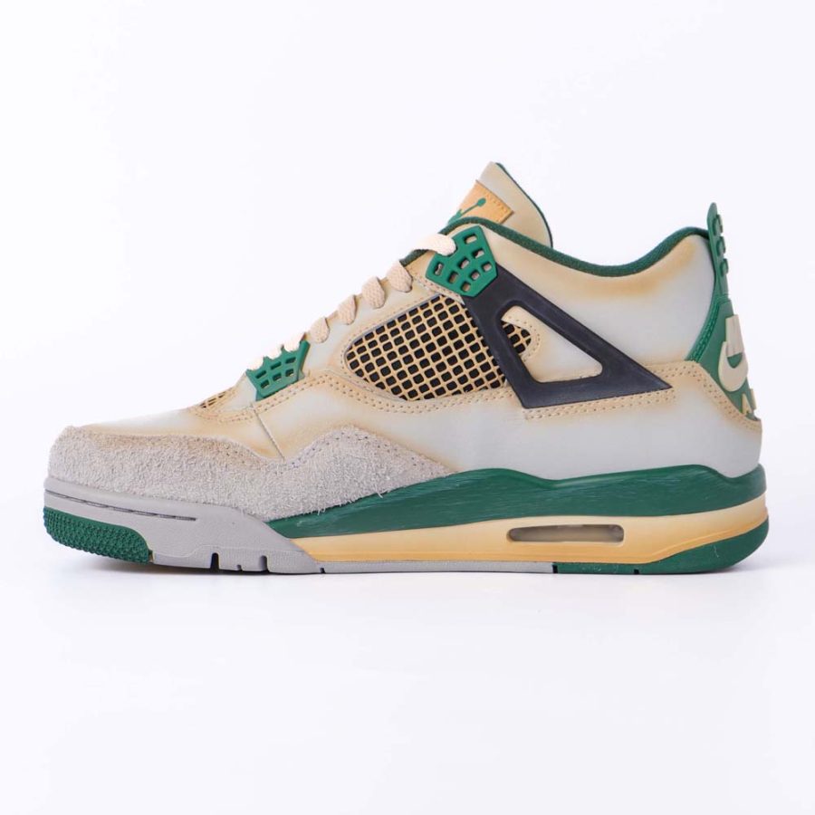 Custom Air Jordan 4 Sail Green - Image 3