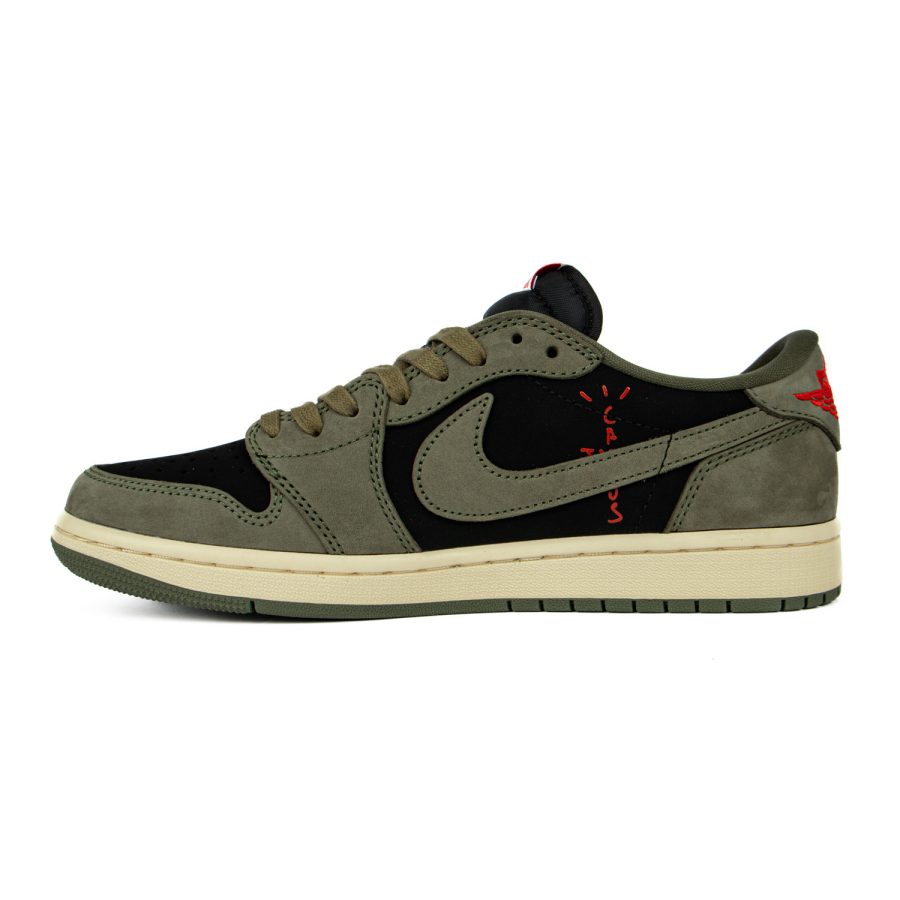 Travis Scott x Air Jordan 1 Low OG SP 'Black Olive' - Image 3