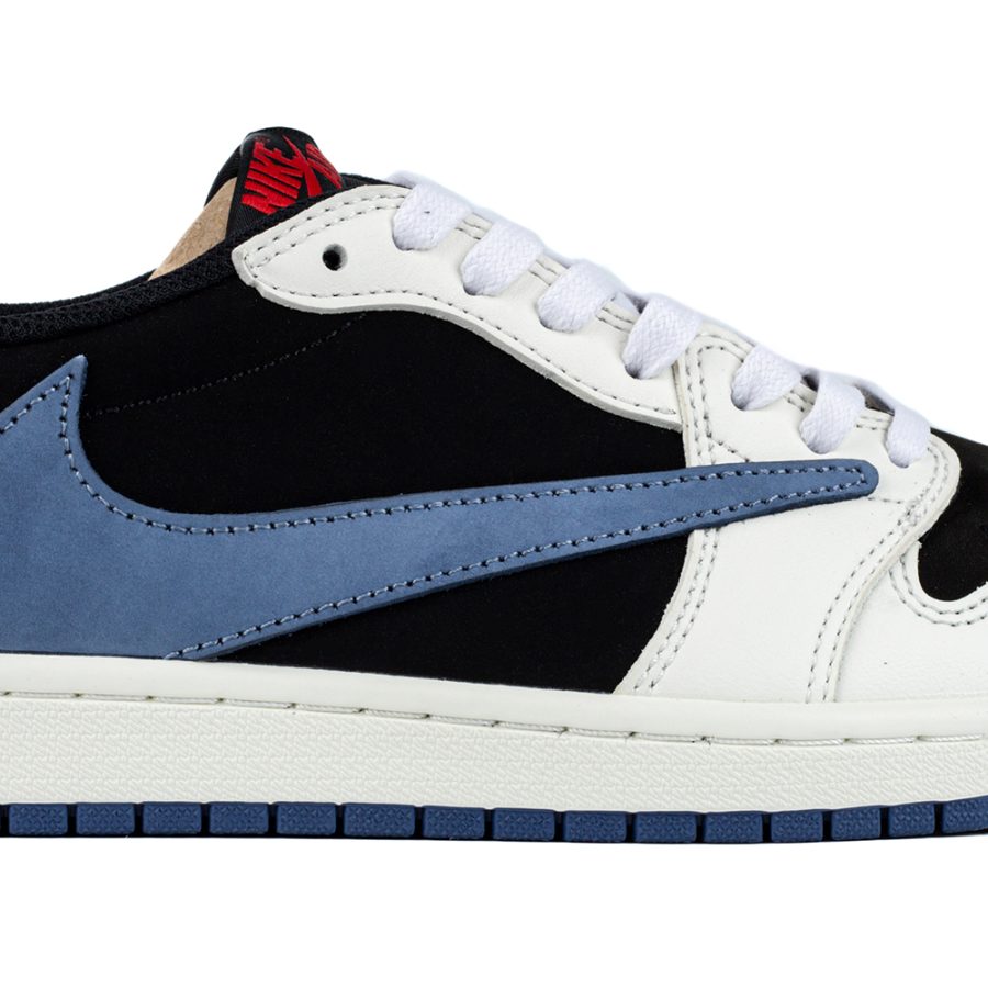 Travis Scott x Air Jordan 1 Low OG 'Black White Blue' - Image 2