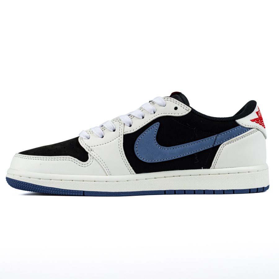 Travis Scott x Air Jordan 1 Low OG 'Black White Blue' - Image 3