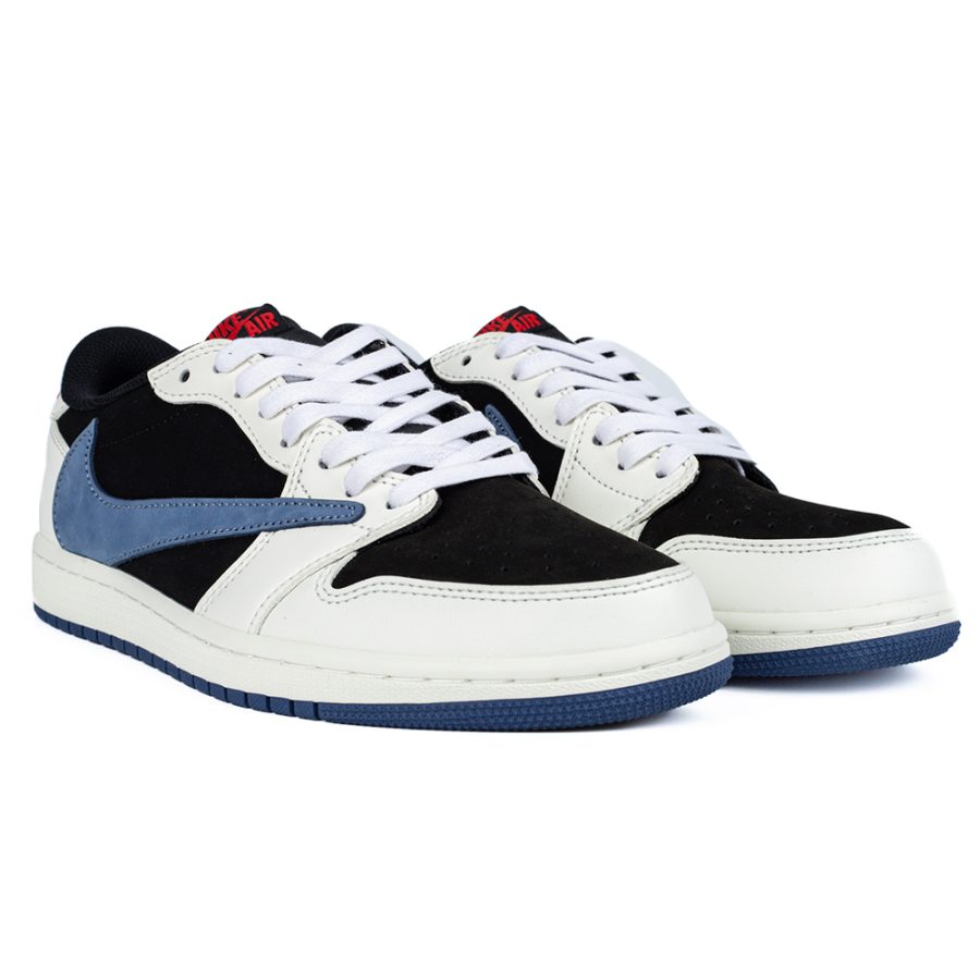 Travis Scott x Air Jordan 1 Low OG 'Black White Blue' - Image 8