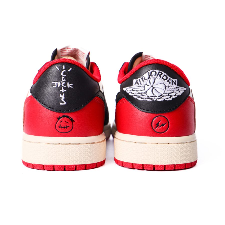 Travis Scott Air Jordan 1 Low Black Red - Image 6