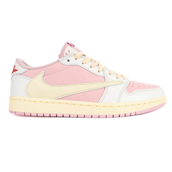 Travis Scott x Air Jordan 1 AJ1 Low TS Joint white powder hook low top