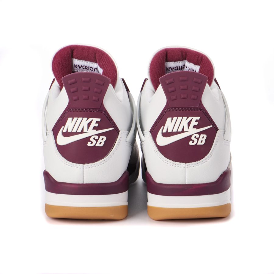 Nike SB x Air Jordan 4 AJ4 White Purple - Image 6