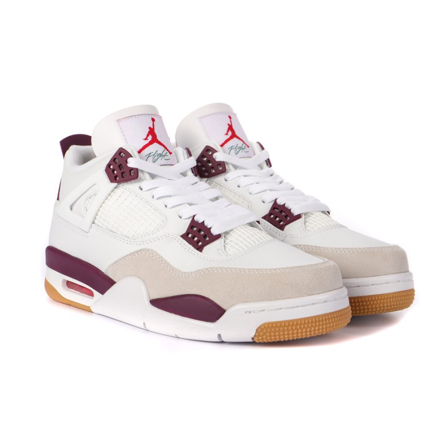 Nike SB x Air Jordan 4 AJ4 White Purple - Image 8