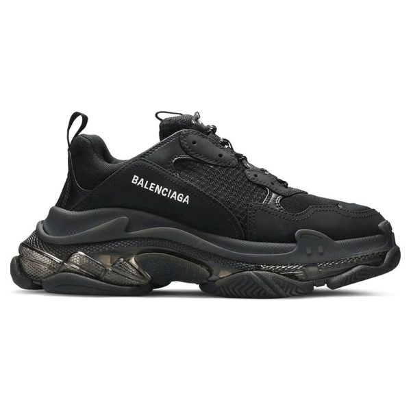 BALENCIAGA TRIPLE S 'CLEAR SOLE BLACK'