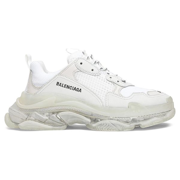 BALENCIAGA TRIPLE S 'CLEAR SOLE - WHITE'