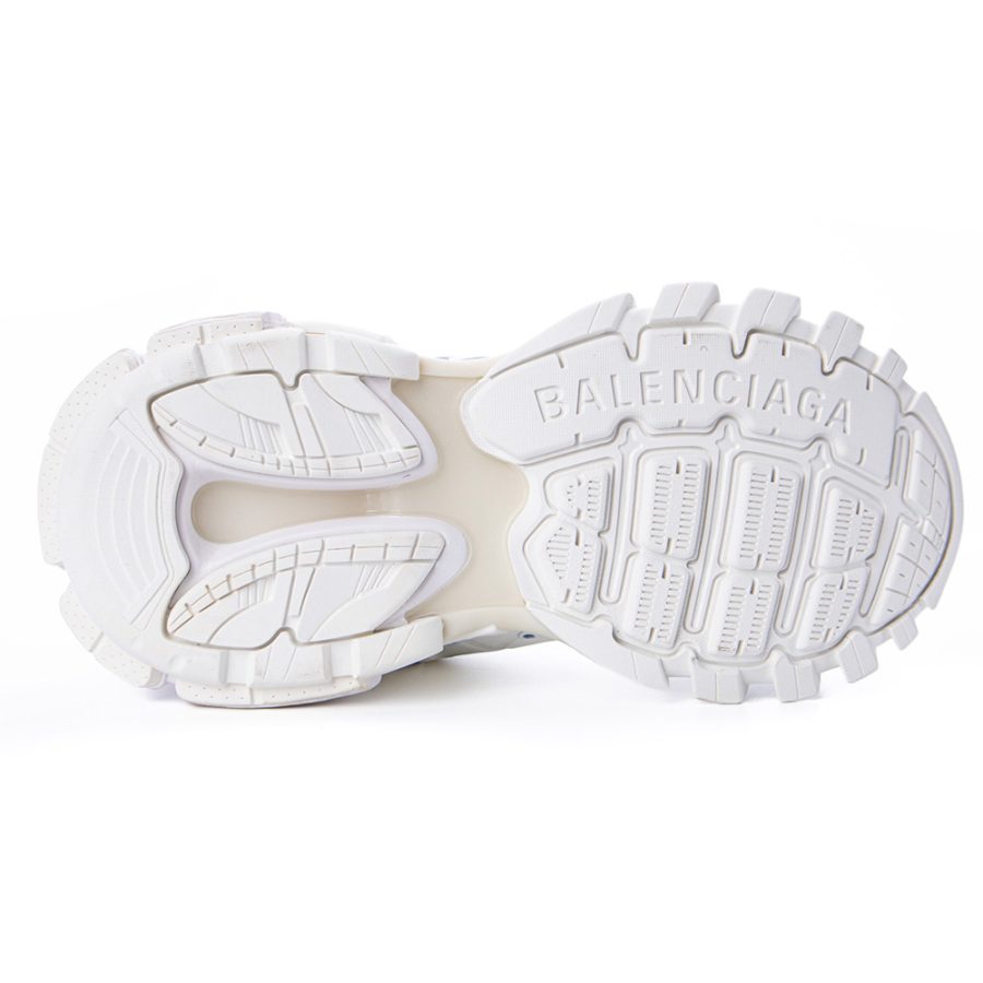 Balenciaga Track Signature Sneaker In White/Black - Image 4