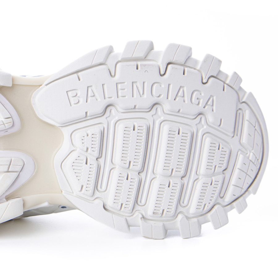 Balenciaga Track Signature Sneaker In White/Black - Image 5