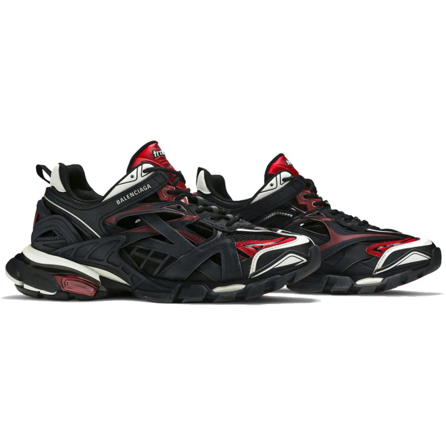 Balenciaga Track.2 Trainer 'Black Burgundy' - Image 8