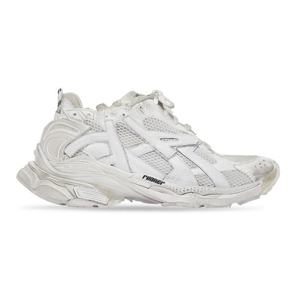 BALENCIAGA MEN'S RUNNER SNEAKER IN WHITE