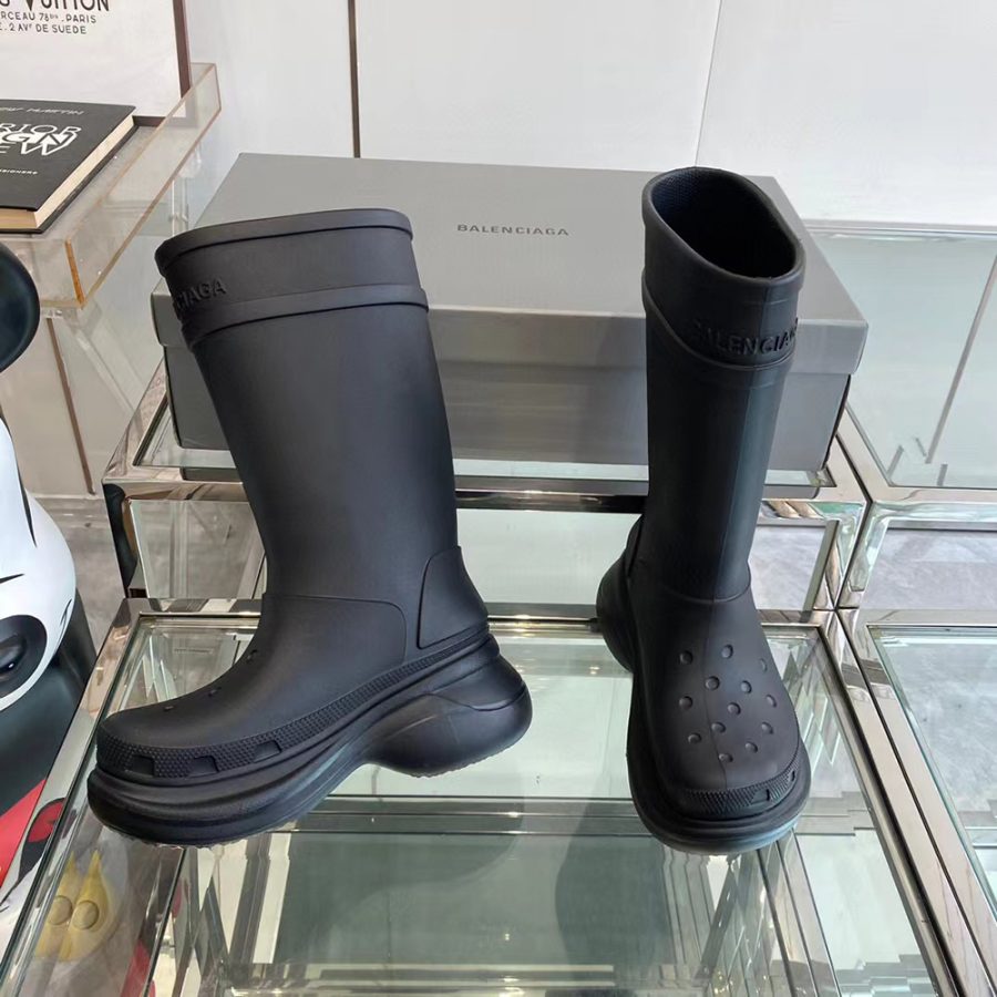 Crocs x Balenciaga Clog Boot 2.0 'Black' - Image 5