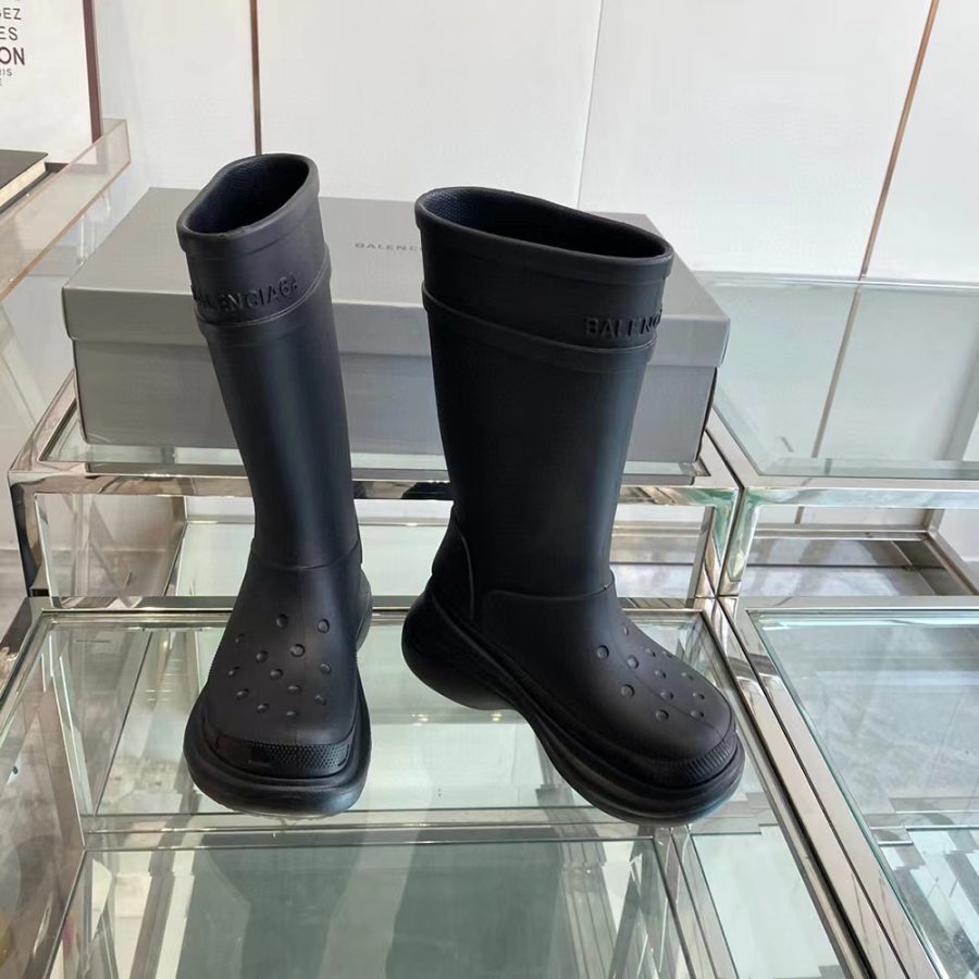 Crocs x Balenciaga Clog Boot 2.0 'Black' - Image 6