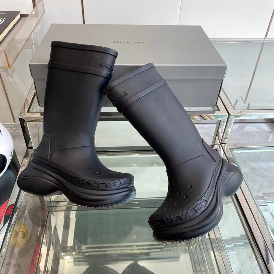 Crocs x Balenciaga Clog Boot 2.0 'Black' - Image 7