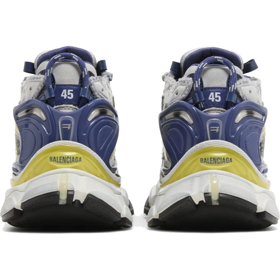 Balenciaga Runner Sneaker 'White Blue Yellow' - Image 6