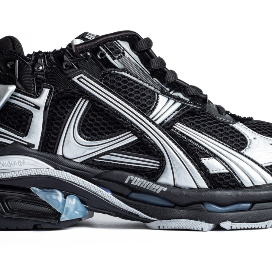 Balenciaga Runner Sneaker "Black silver" - Image 2
