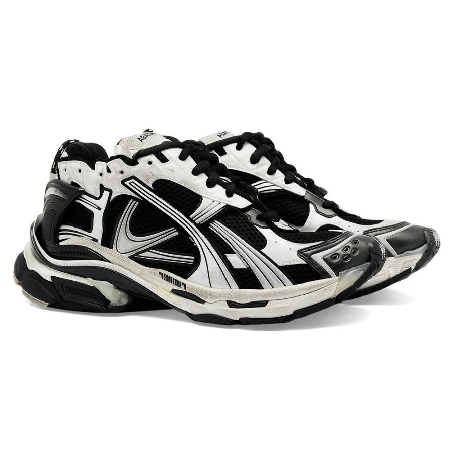 Balenciaga Runner Sneaker 'White Black' - Image 2