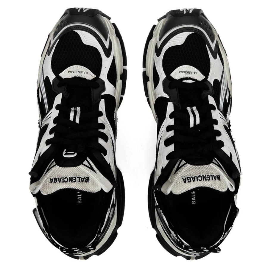 Balenciaga Runner Sneaker 'White Black' - Image 4