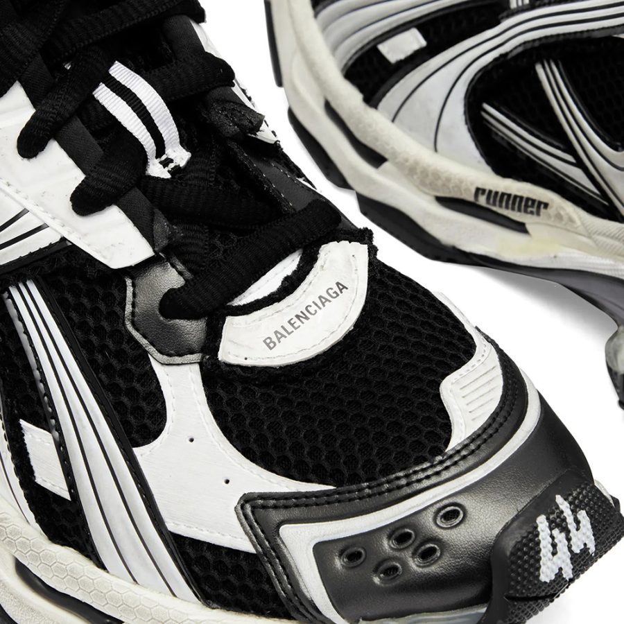 Balenciaga Runner Sneaker 'White Black' - Image 5