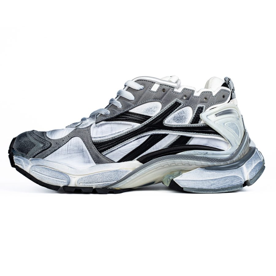 Balenciaga Runner Sneaker 'Worn-Out - Grey White Black' - Image 3