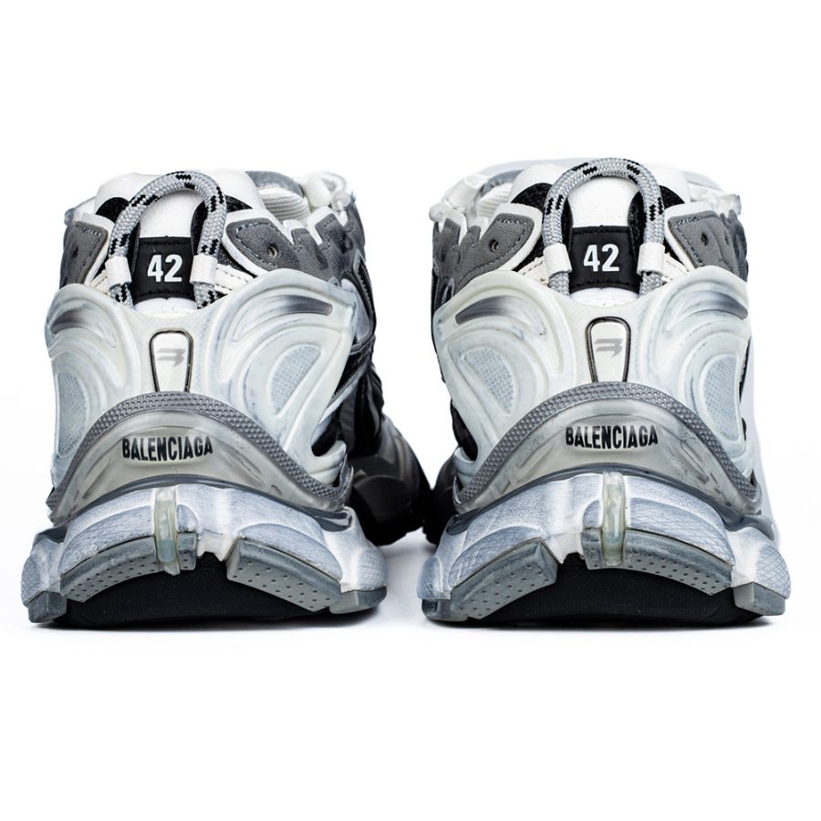 Balenciaga Runner Sneaker 'Worn-Out - Grey White Black' - Image 6