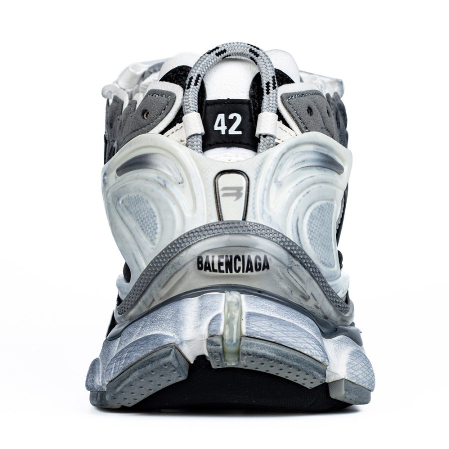 Balenciaga Runner Sneaker 'Worn-Out - Grey White Black' - Image 7