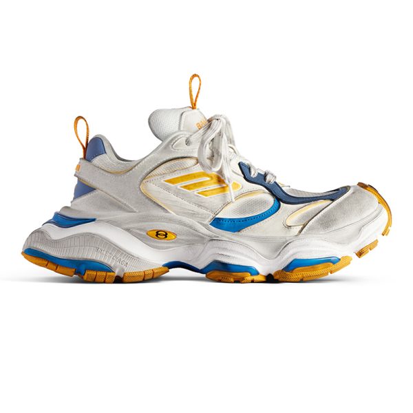 Balenciaga Cargo Sneaker in white, grey, orange and blue