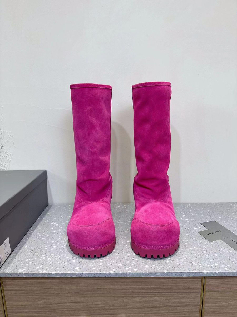 Balenciaga Alaska Fur 90mm Tall Boots - Image 2