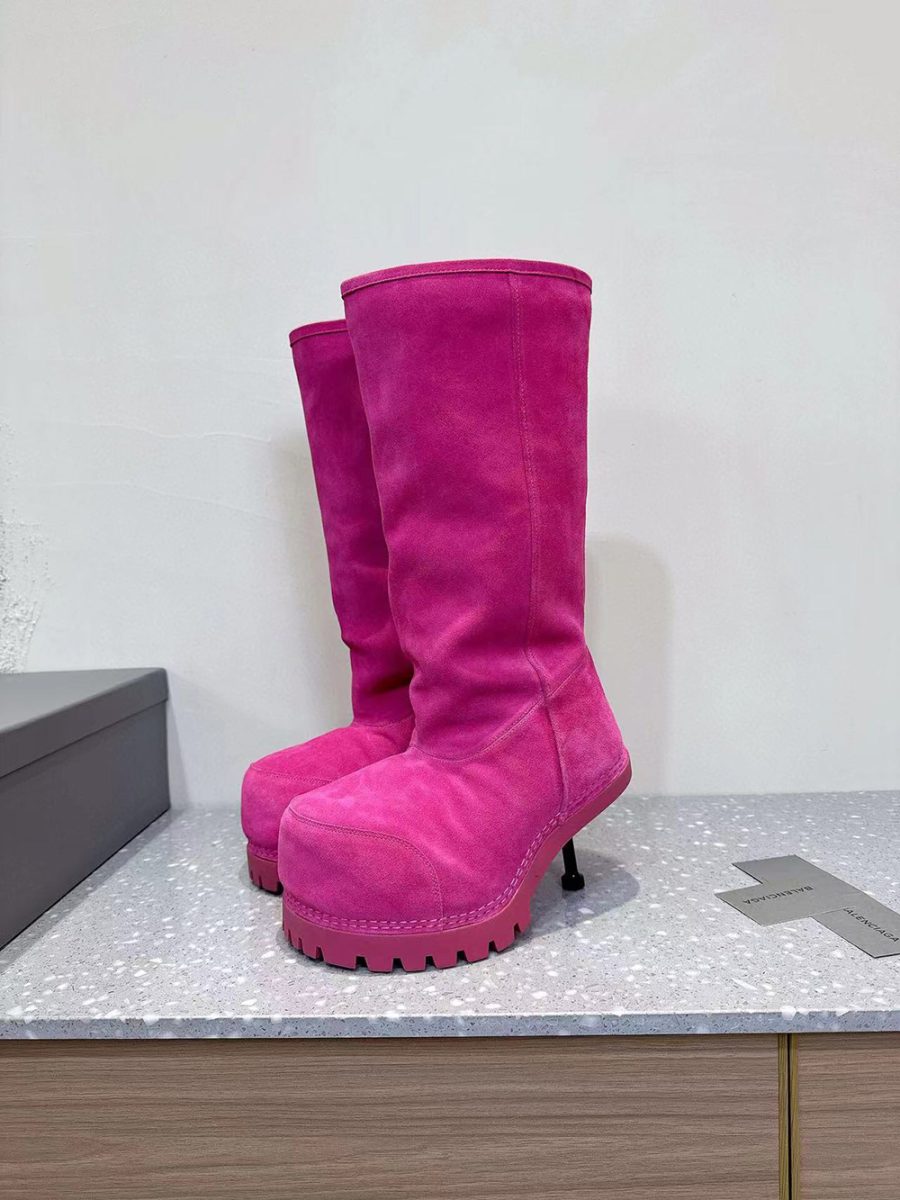 Balenciaga Alaska Fur 90mm Tall Boots - Image 3