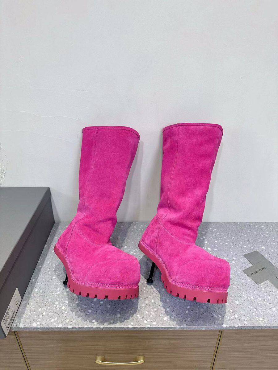 Balenciaga Alaska Fur 90mm Tall Boots - Image 5