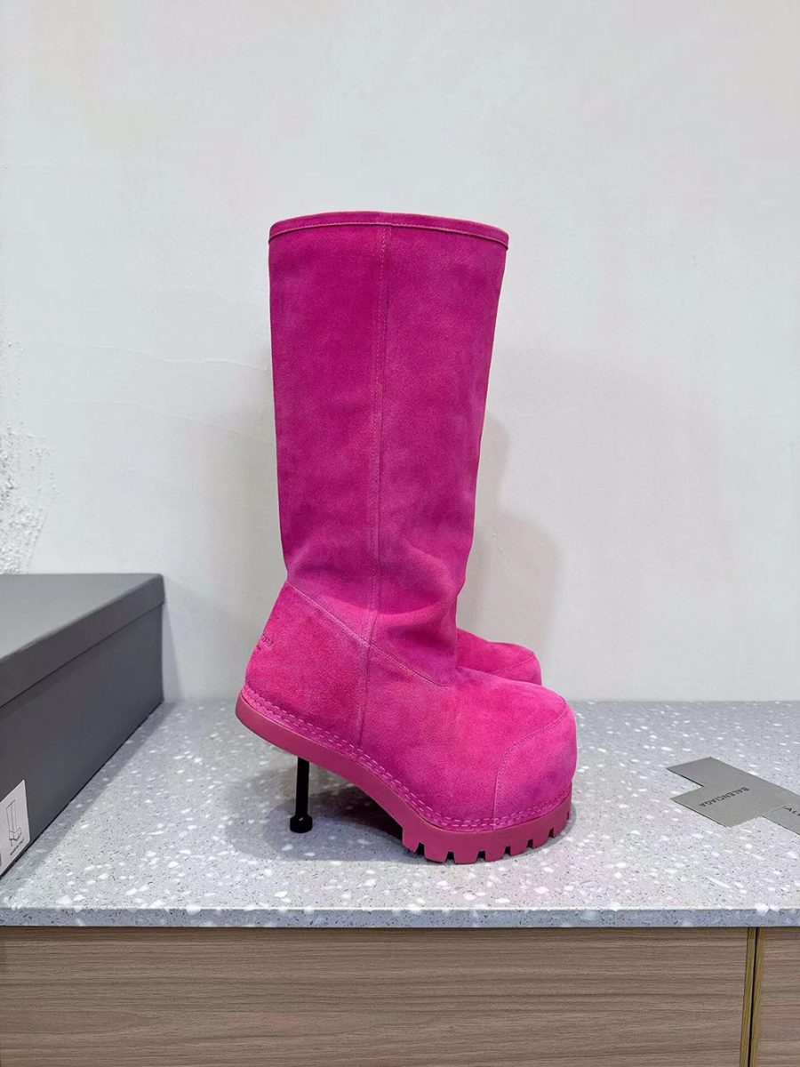 Balenciaga Alaska Fur 90mm Tall Boots - Image 4