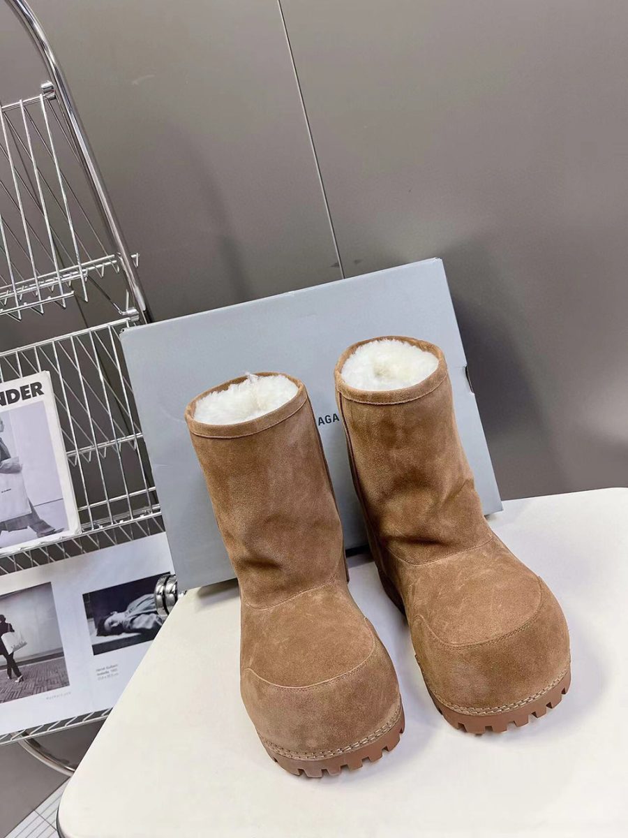Balenciaga Alaska Fur Boots "Brown" - Image 2