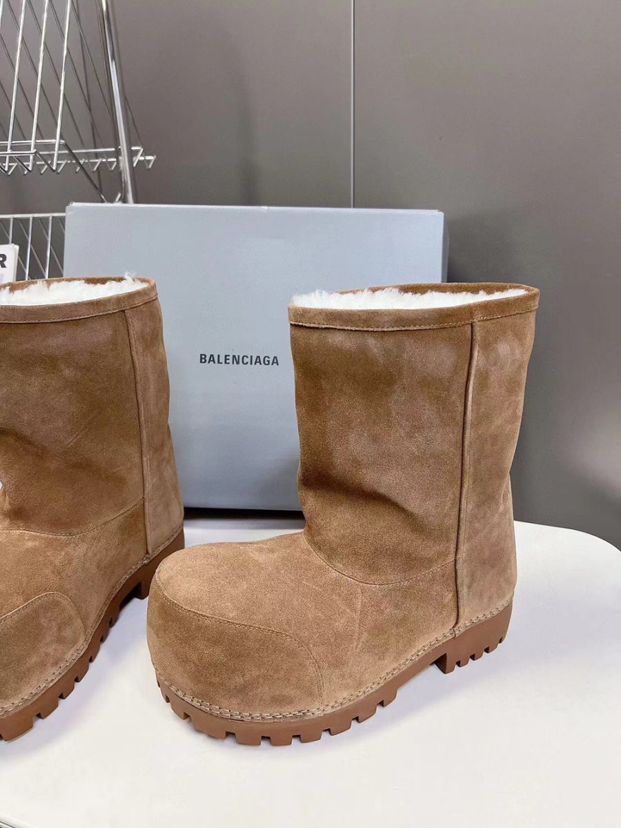 Balenciaga Alaska Fur Boots "Brown" - Image 3