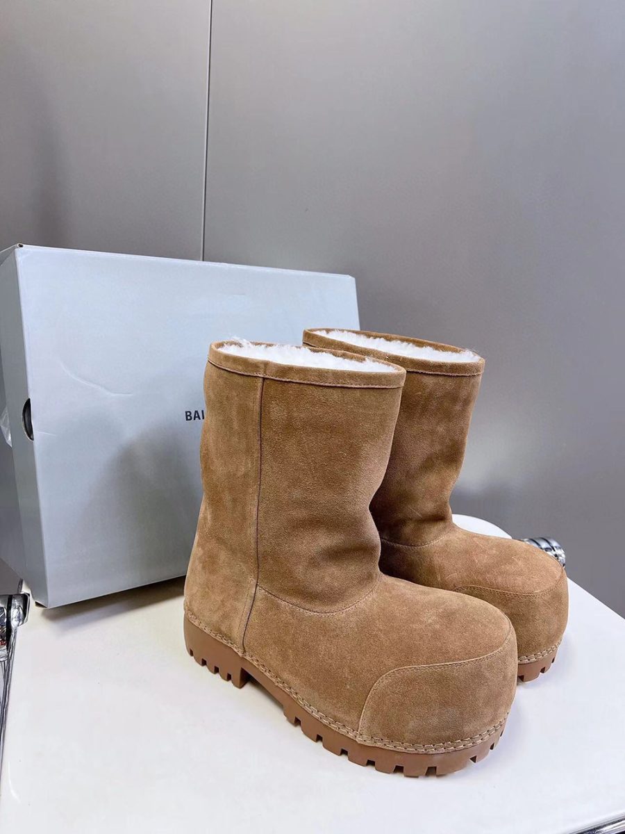 Balenciaga Alaska Fur Boots "Brown" - Image 6