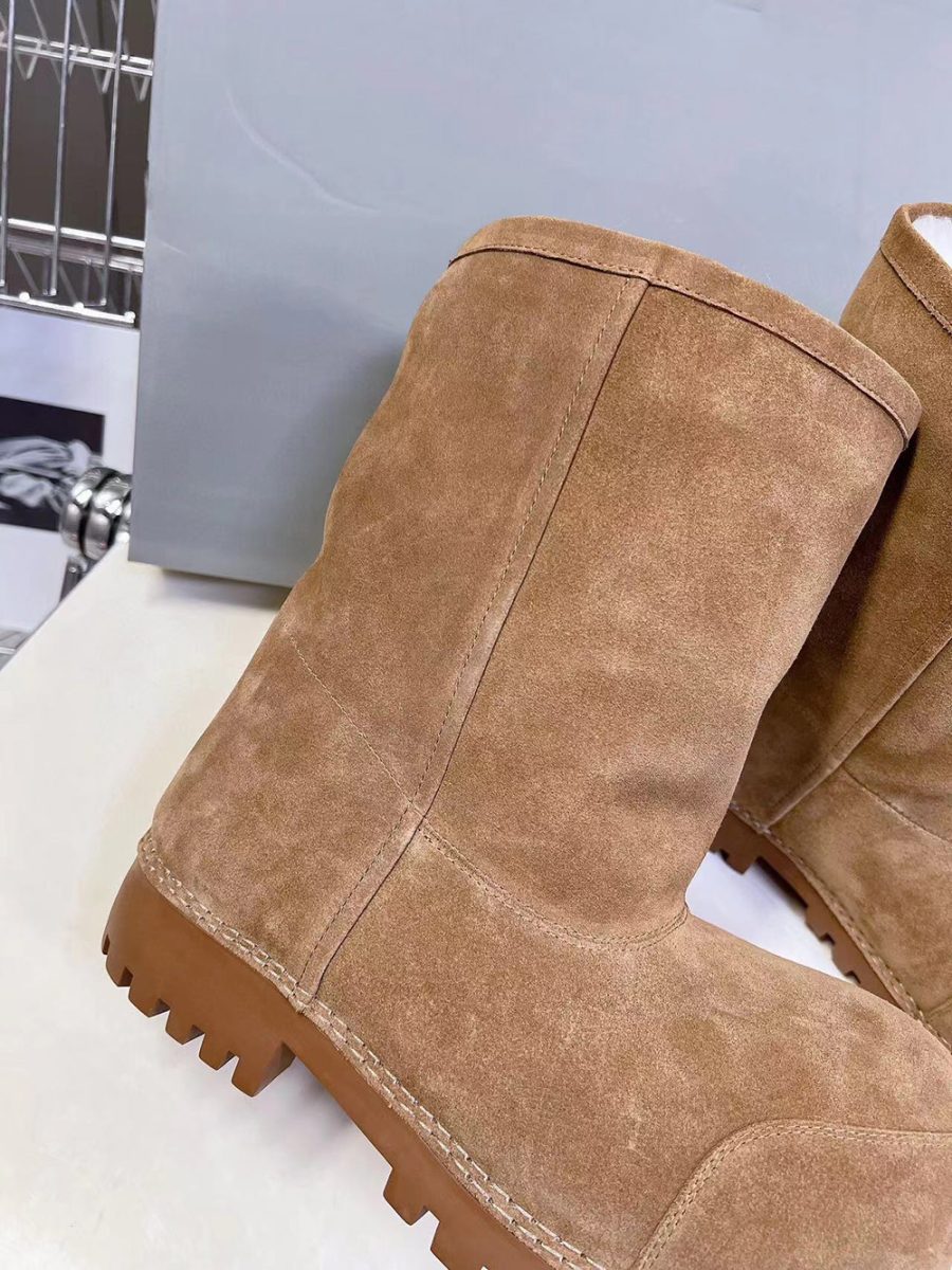 Balenciaga Alaska Fur Boots "Brown" - Image 9