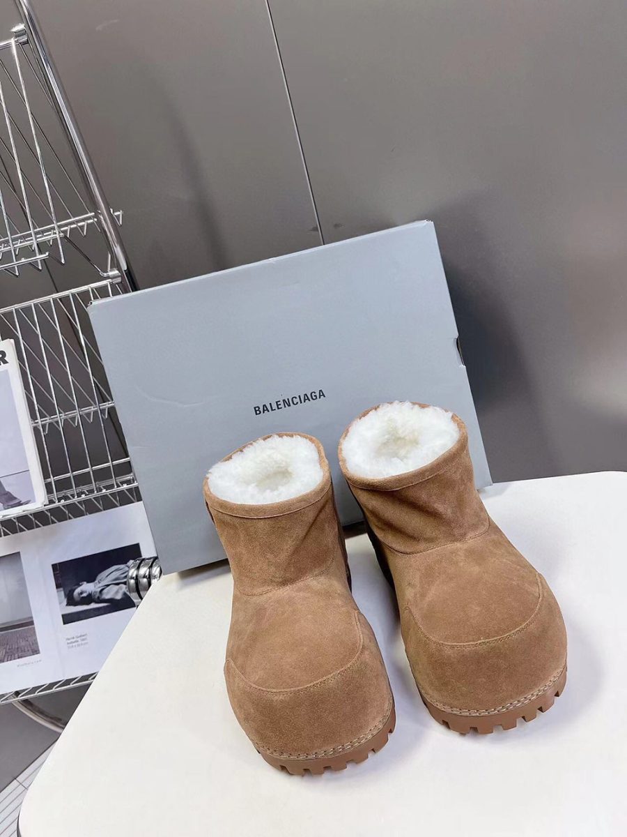 Balenciaga Alaska Fur Bootie in Brown - Image 2