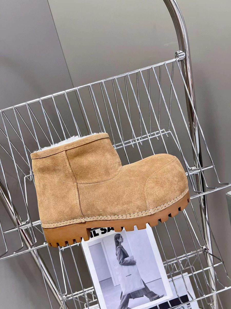 Balenciaga Alaska Fur Bootie in Brown - Image 6
