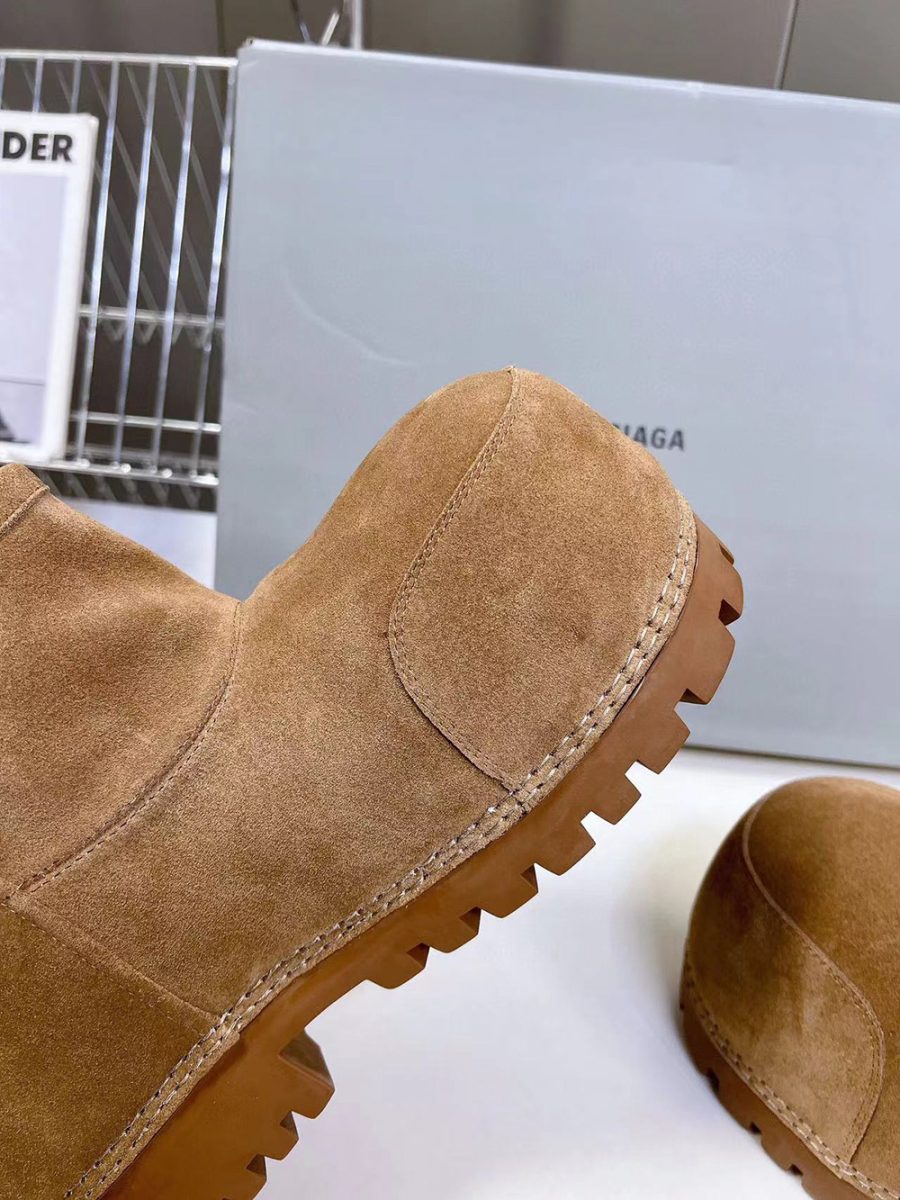 Balenciaga Alaska Fur Bootie in Brown - Image 9