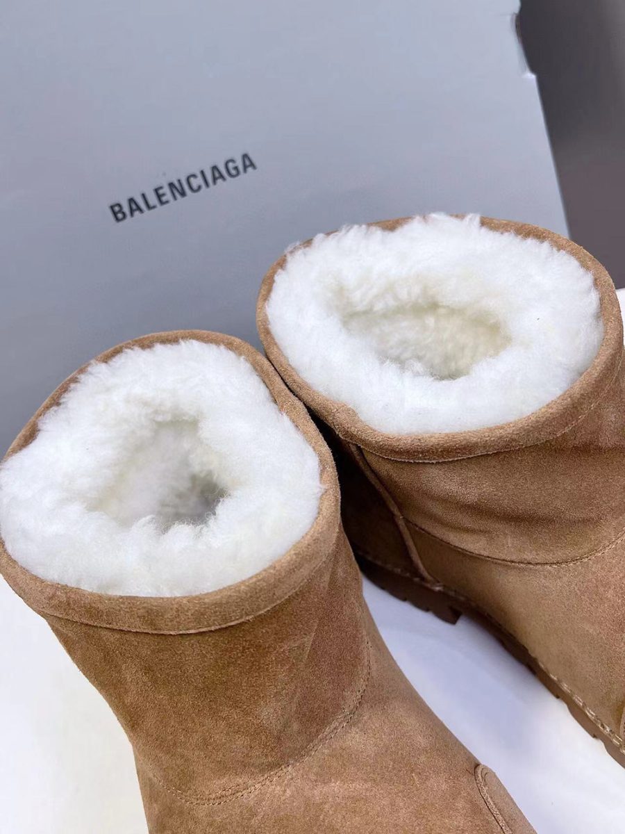 Balenciaga Alaska Fur Bootie in Brown - Image 8