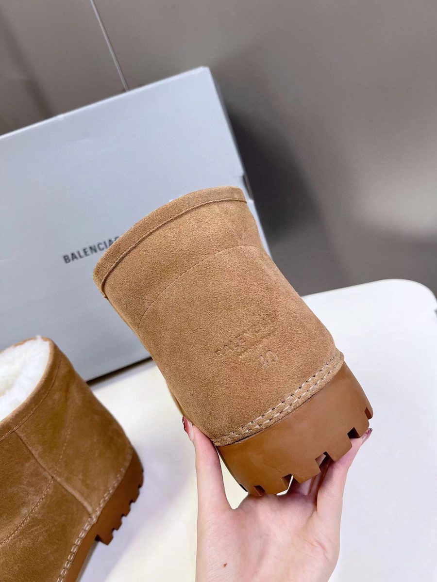 Balenciaga Alaska Fur Bootie in Brown - Image 7