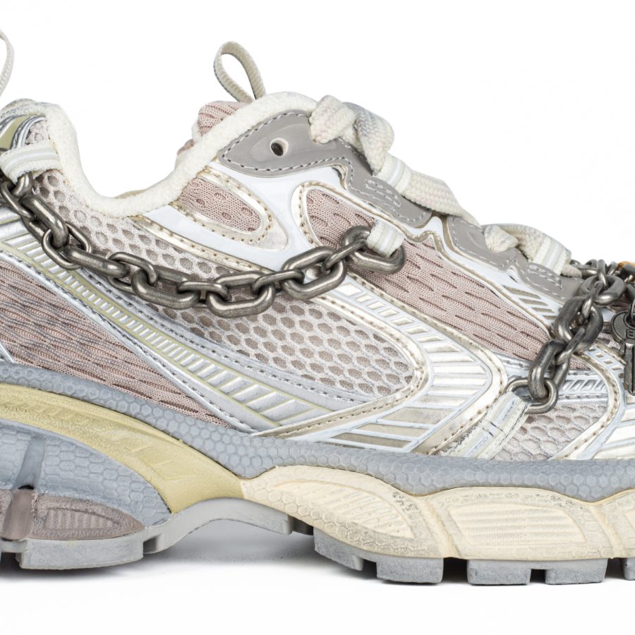 Balenciaga 3XL Chain Sneaker 'Eggshell Silver Gold' - Image 3