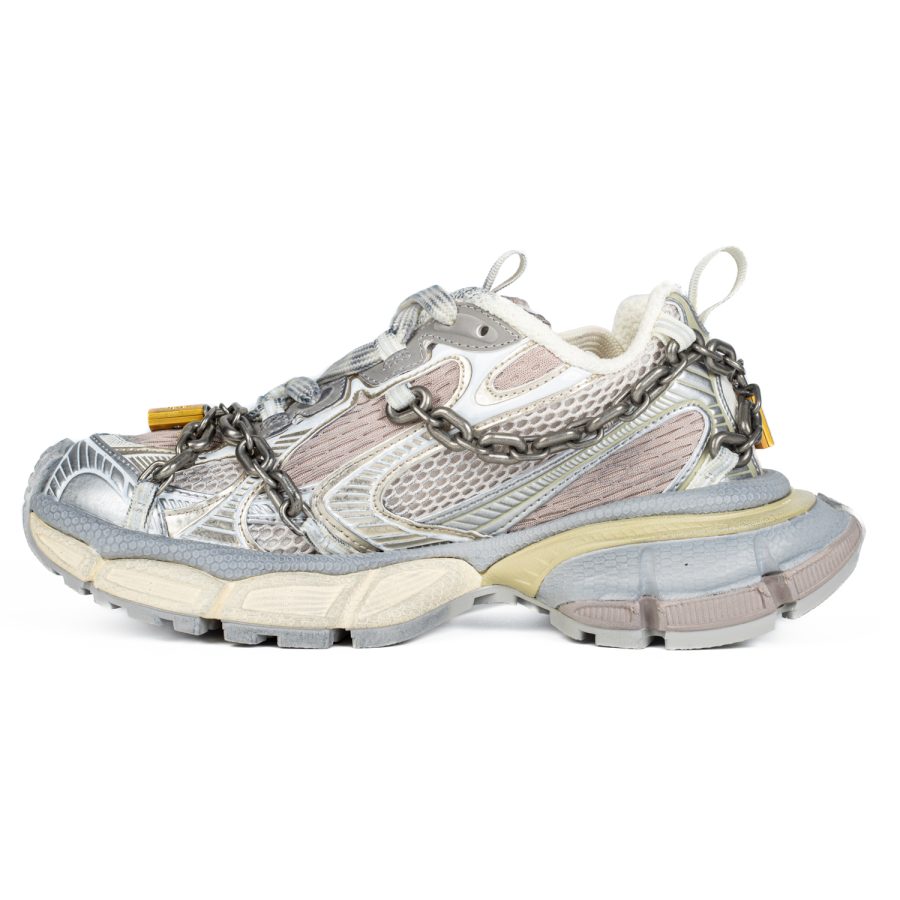 Balenciaga 3XL Chain Sneaker 'Eggshell Silver Gold' - Image 5