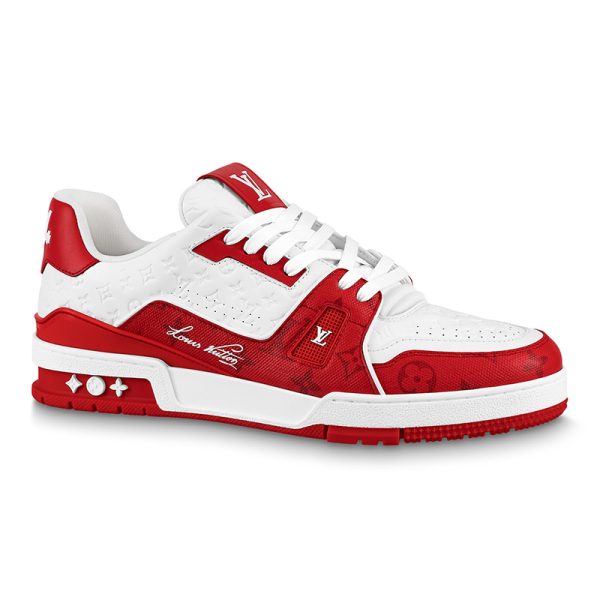 Louis Vuitton Trainer #54 Signature Red White