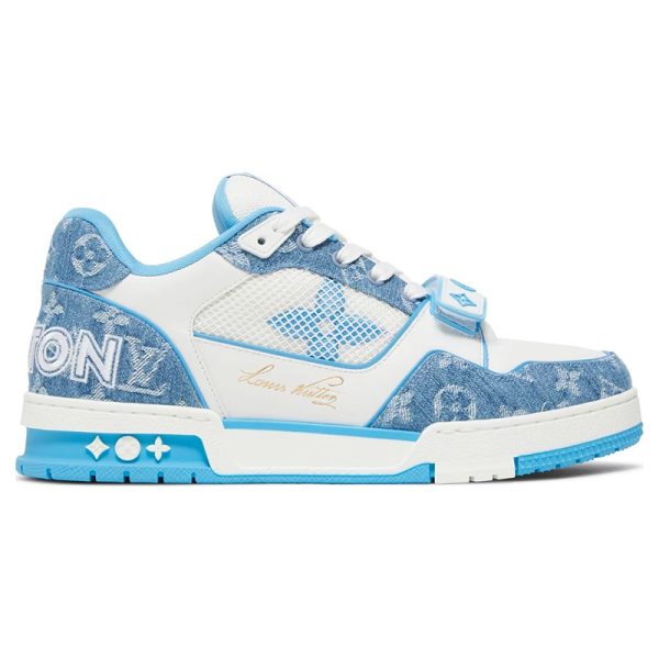 Louis Vuitton Trainer Low 'Light Blue Monogram Denim'