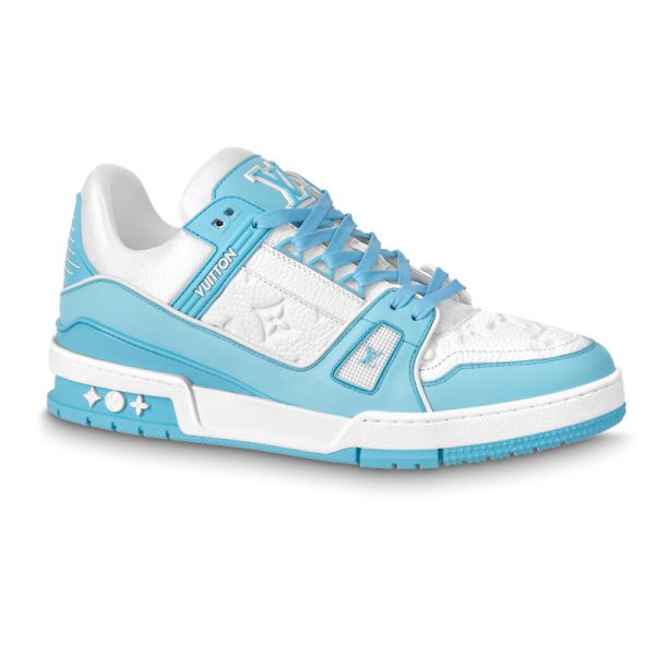 Louis Vuitton Trainer Low White Sky Blue