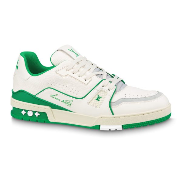 Louis Vuitton Trainer #54 Signature White Green